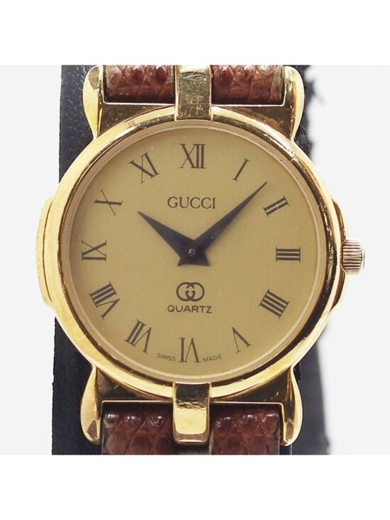Gucci Accessories - Gucci Quartz Gold Dial Watch Nam